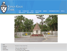 Tablet Screenshot of kingsgatepark.com